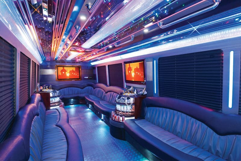 Portland 20 Passenger Party Bus Interior