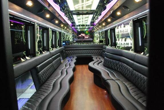 Portland 25 Passenger Limo bus Interior