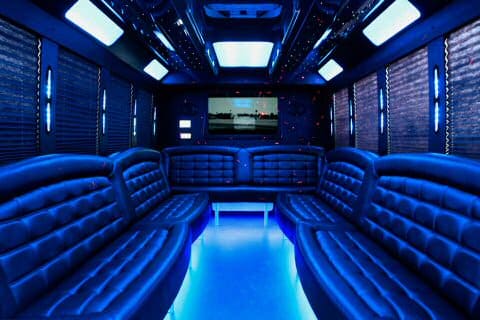 Portland 36 Passenger Party Bus Interior