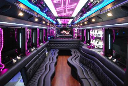 Portland 50 Passenger Party Bus Interior